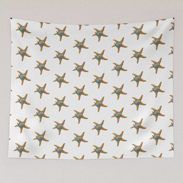 Item preview, Snorkeling starfish (white) designed and sold by Madame Memento.