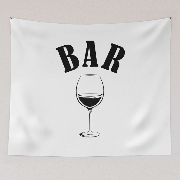 Item preview, Bar design wine glass icon symbols - bar drinks designed and sold by AndreMi.