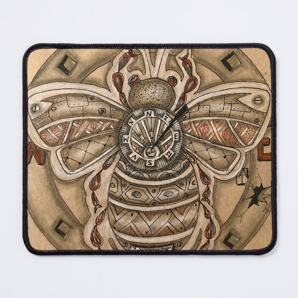 Item preview, Steampunk Bee Zentangle designed and sold by ArtyZen.