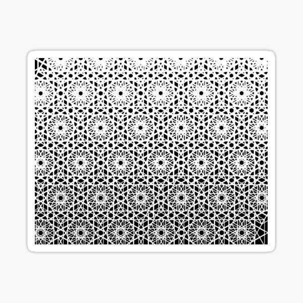 Geometric fade pattern stencil