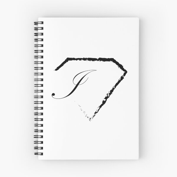 Item preview, I letter monogram initial diamond black designed and sold by mixtape80.