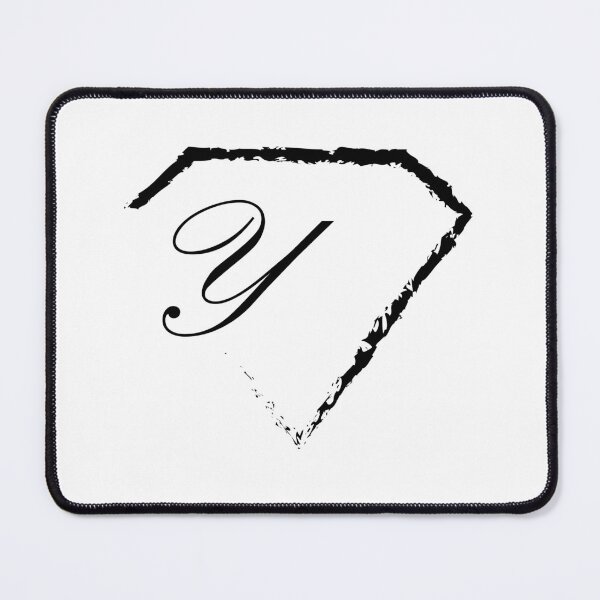 Item preview, Y letter monogram initial diamond black designed and sold by mixtape80.