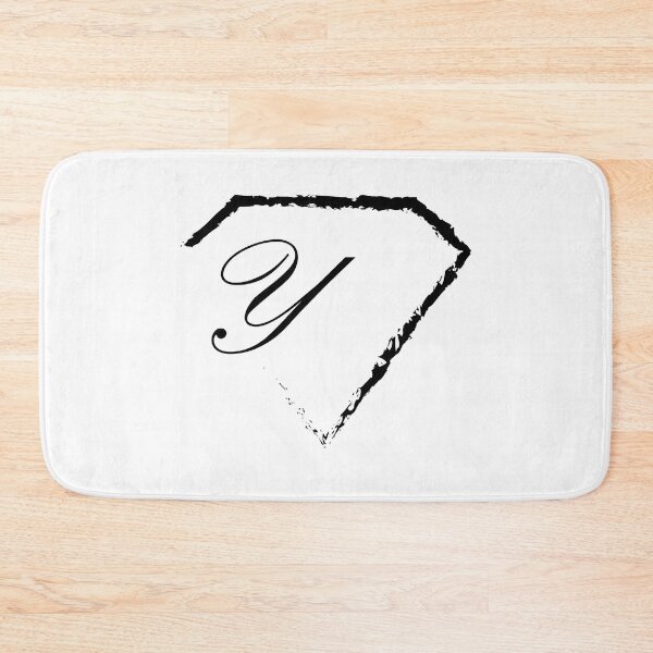 Item preview, Y letter monogram initial diamond black designed and sold by mixtape80.