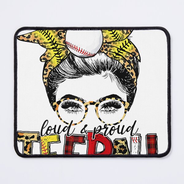 Item preview, Teeball mom Leopard Ball Mom messy hair bun Mother's Day designed and sold by SethFrancis37.