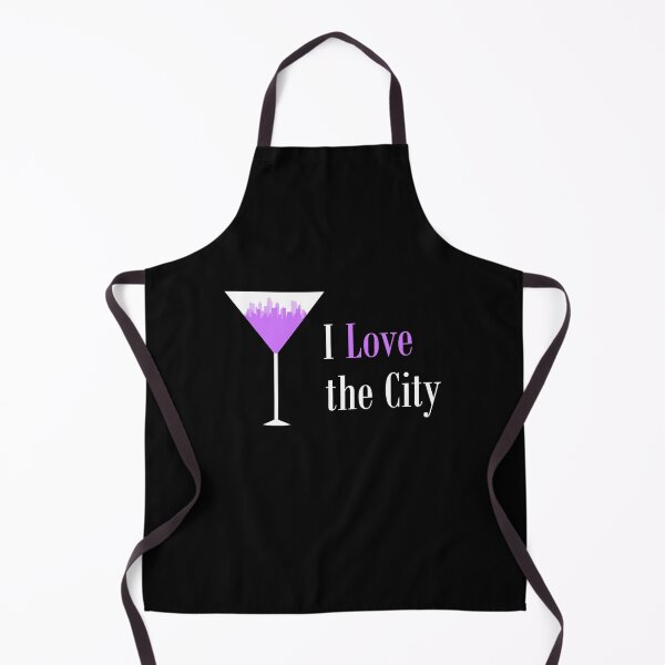 Item preview, I Love the City Purple Cityscape Martini Glass designed and sold by BrianSmith84.