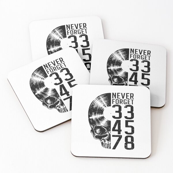 Item preview, Never Forget 33 45 78 RPM Vinyl Record Lover Gothic Skull designed and sold by GrandeDuc.