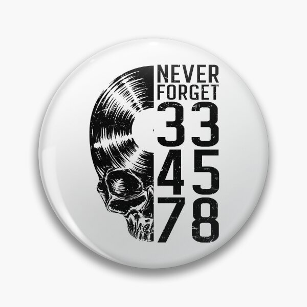 Artikelvorschau, Never Forget 33 45 78 RPM Vinyl Record Lover Gothic Skull entworfen und verkauft von GrandeDuc.