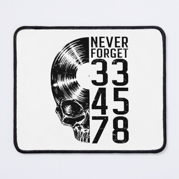 Item preview, Never Forget 33 45 78 RPM Vinyl Record Lover Gothic Skull designed and sold by GrandeDuc.