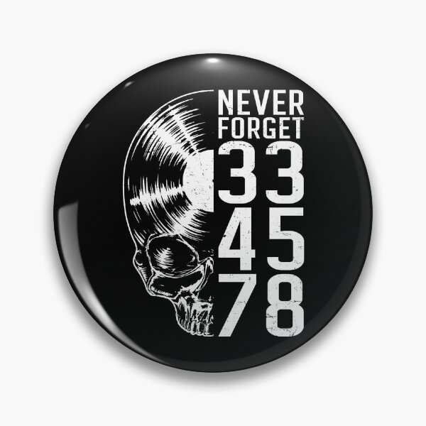 Artikelvorschau, Never Forget 33 45 78 RPM Vinyl Record Lover Gothic Skull entworfen und verkauft von GrandeDuc.