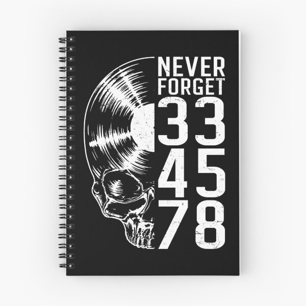 Item preview, Never Forget 33 45 78 RPM Vinyl Record Lover Gothic Skull designed and sold by GrandeDuc.