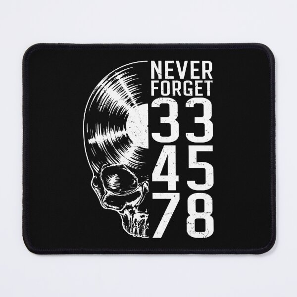 Item preview, Never Forget 33 45 78 RPM Vinyl Record Lover Gothic Skull designed and sold by GrandeDuc.