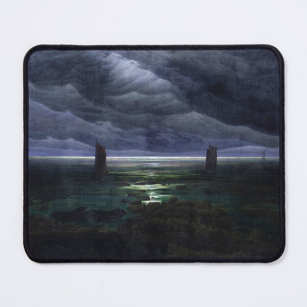 Item preview, HD Caspar David Friedrich - Sea Shore in Moonlight 1835 - 1836 designed and sold by Go Logo Designs.