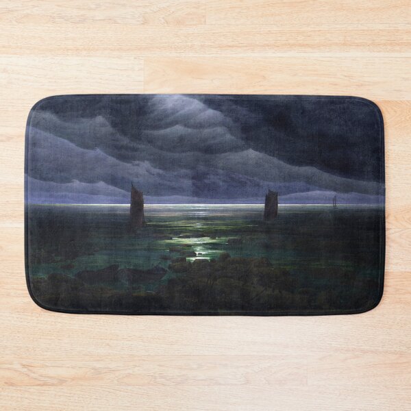 Item preview, HD Caspar David Friedrich - Sea Shore in Moonlight 1835 - 1836 designed and sold by Go Logo Designs.