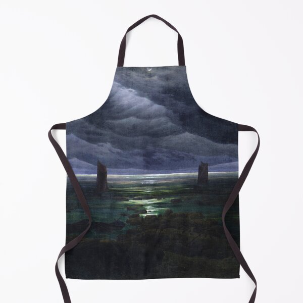 Item preview, HD Caspar David Friedrich - Sea Shore in Moonlight 1835 - 1836 designed and sold by Go Logo Designs.