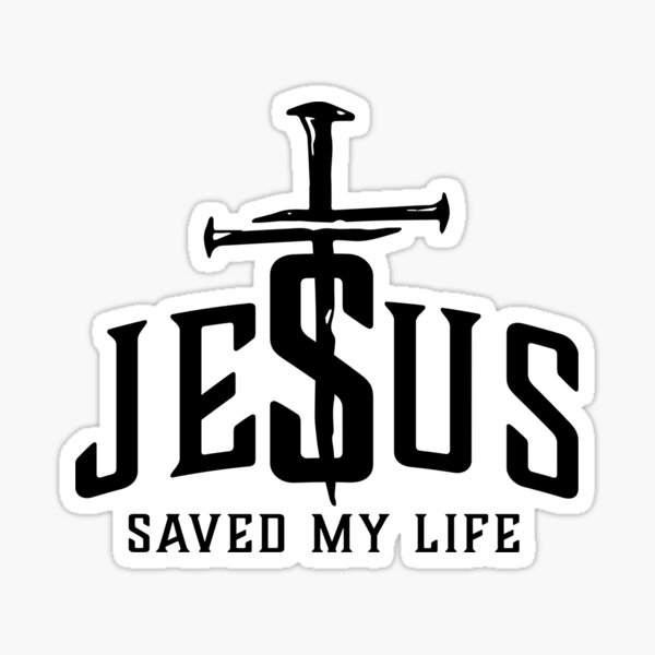 Artikel-Vorschau von Jesus rettete mein Leben, Jesus, christliches Zitat, designt und verkauft von ChristianLife.