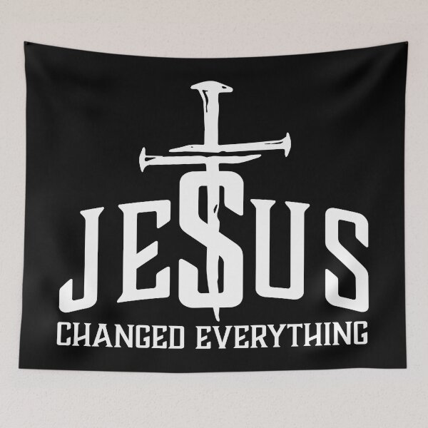 Item preview, Jesus Changed Everything, Jesus, Christian Quote designed and sold by ChristianLife.