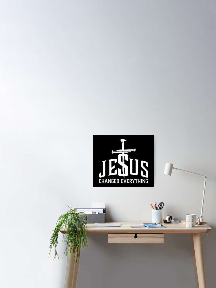 Jesus Changed Everything, Jesus, Christian' Sticker