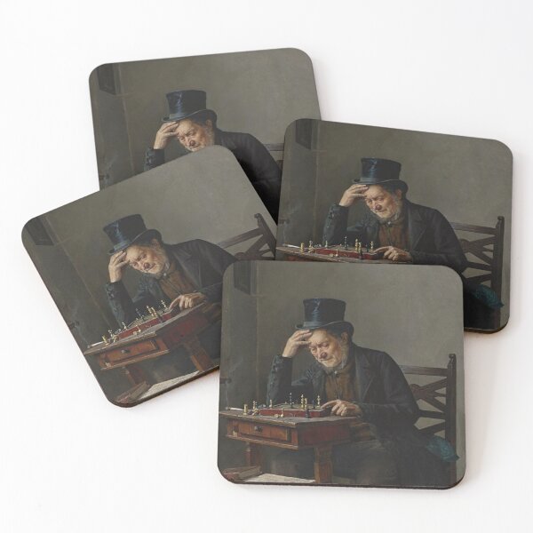 Item preview, The Chess Player by Kaufmann - Vintage Art designed and sold by RickE.