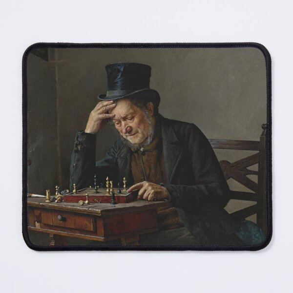 Item preview, The Chess Player by Kaufmann - Vintage Art designed and sold by RickE.