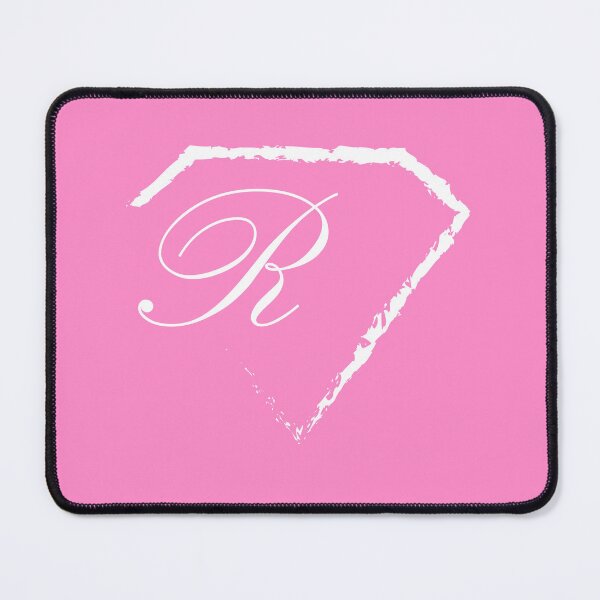 Item preview, R letter monogram initial diamond white designed and sold by mixtape80.