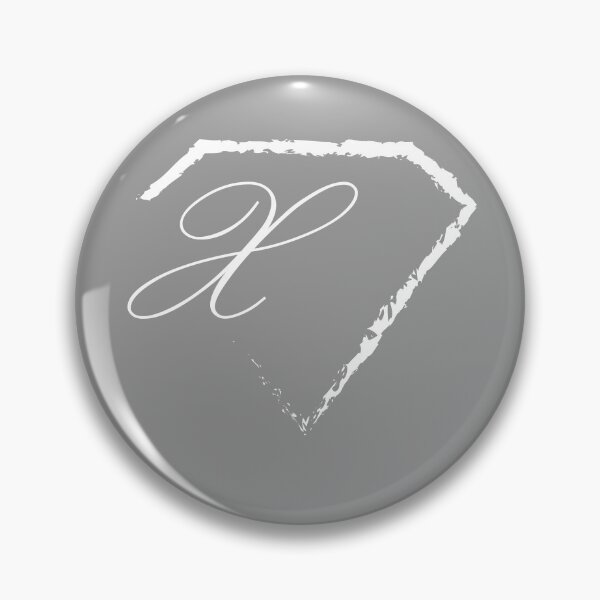 Item preview, X letter monogram initial diamond white designed and sold by mixtape80.