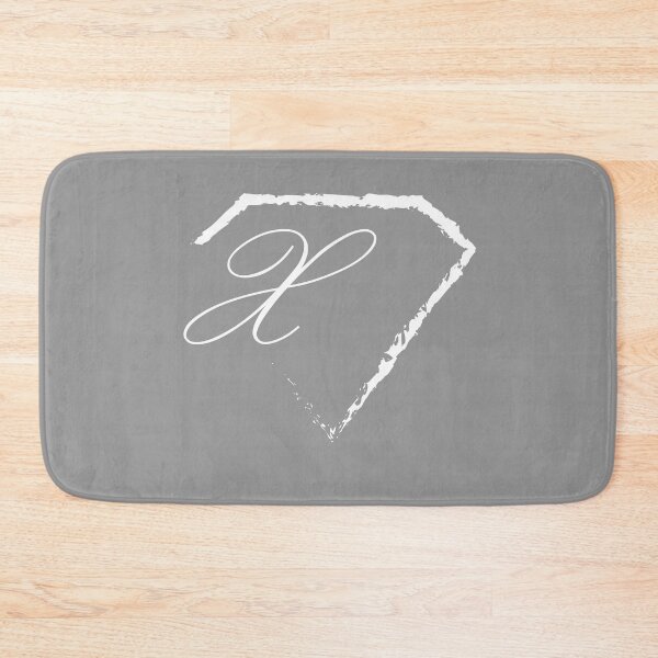 Item preview, X letter monogram initial diamond white designed and sold by mixtape80.