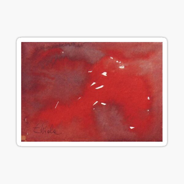 Capricorn. Watercolor Star Sign. Sticker