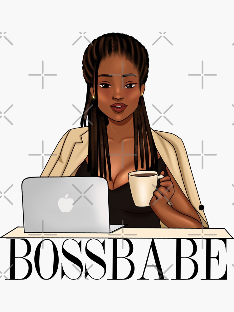 Empowering Black Women's Fashion Stickers Sticker for Sale by The  BlackMoonGirls