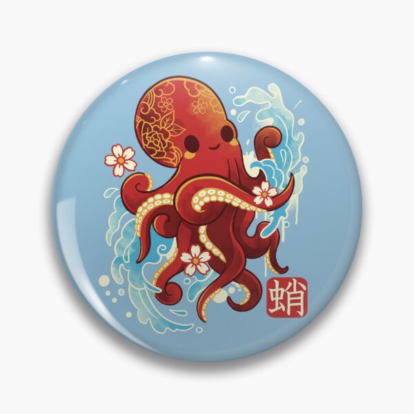 Item preview, Japanese octopus kawaii designed and sold by NemiMakeit.