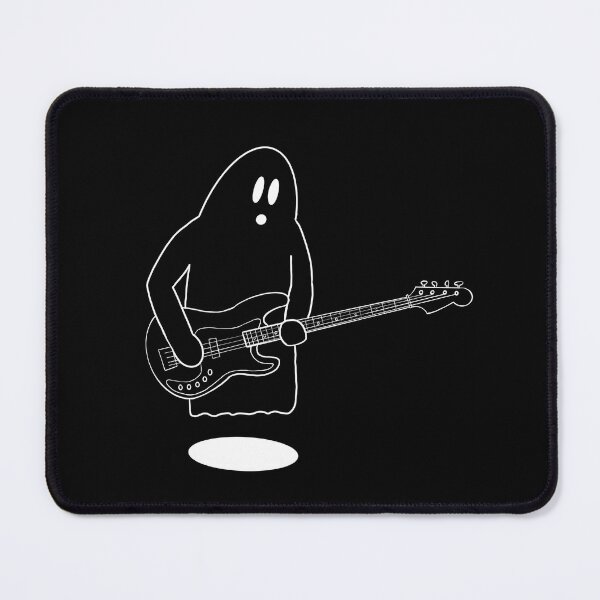 Item preview, Ghost rocker bass guitar white outline designed and sold by limitLIS.