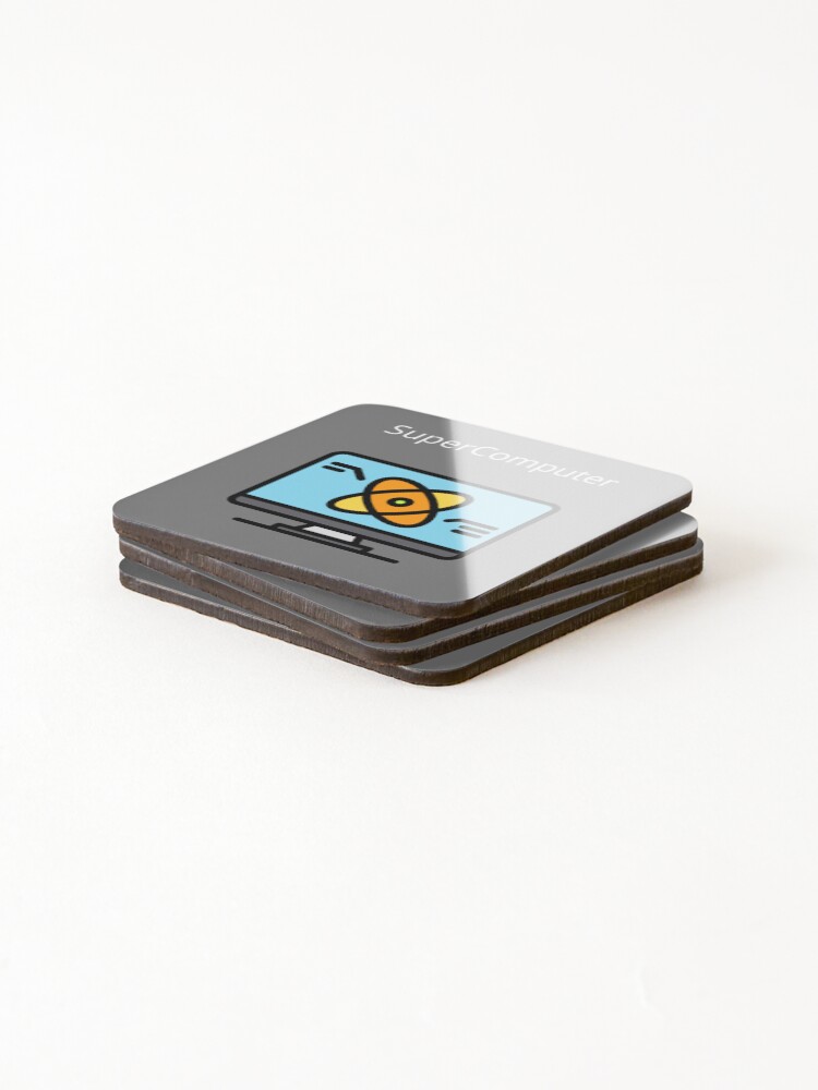 Thumbnail 4 of 5, Coasters (Set of 4), Super Computer designed and sold by UpcomingTech.