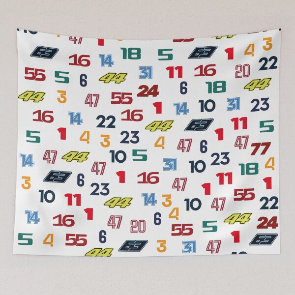 Item preview, Drivers Numbers Pattern - 2022 Season designed and sold by FilipeFerreira.