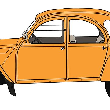 Artwork thumbnail, Citroën 2CV - Color version by thedrumstick