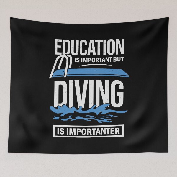Item preview, Education Is Important But Diving Is Importanter designed and sold by Marcid95.