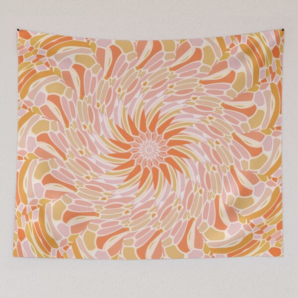 Item preview, Retro Swirl Mandala designed and sold by Kelly Dietrich Mandala & Fractal Art.