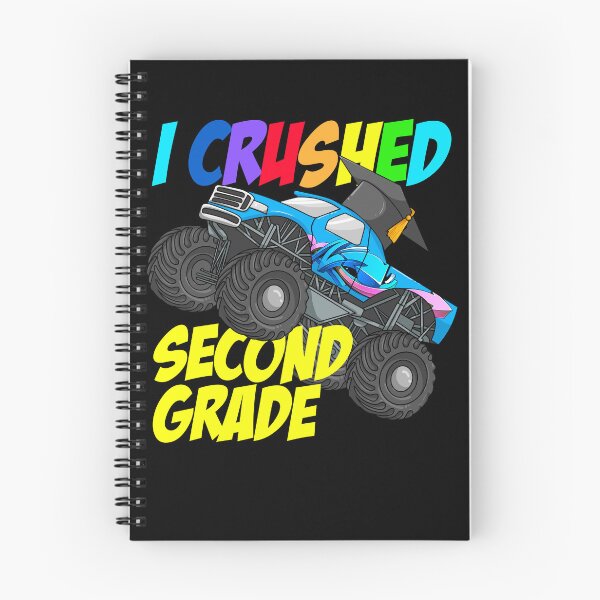 Item preview, I Crushed Second Grade Monster Truck 2nd Grade Graduation Gear designed and sold by DynamicDesign.