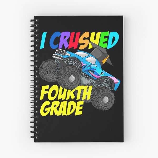 Item preview, I Crushed Fourth Grade Monster Truck Fourth Grade Graduation Gear designed and sold by DynamicDesign.