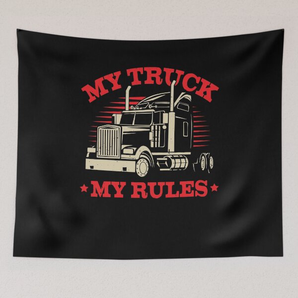 Item preview, My Truck My Rules Trucker Gift designed and sold by Marcid95.