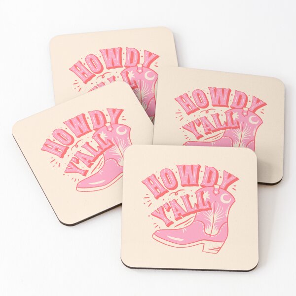 Item preview, HOWDY YALL | HOWDY Y'ALL  Cowboy Boot | Preppy Space Cowgirl Aesthetic | White Background designed and sold by PEARROT.