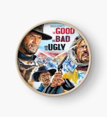 Clint Eastwood, Lee Van Cleef, The Good,The Bad & The Ugly movie poster Clock