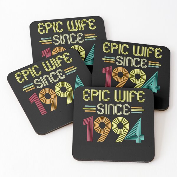 Item preview, Epic Wife Since 1994 - Her 28th Wedding Anniversary T-Shirt designed and sold by sweazyyh.