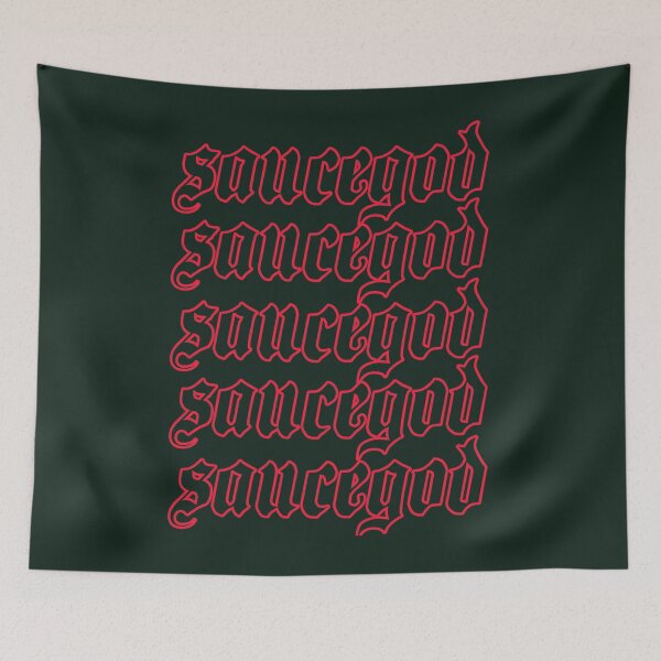 Item preview, Hamza Saucegod RED font  classique designed and sold by MBGiftsand.