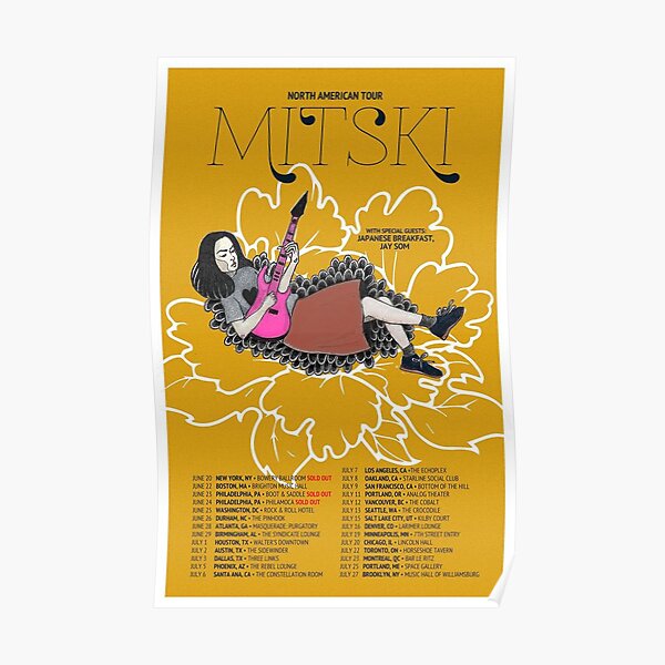 Mitski Nobody Posters | Redbubble