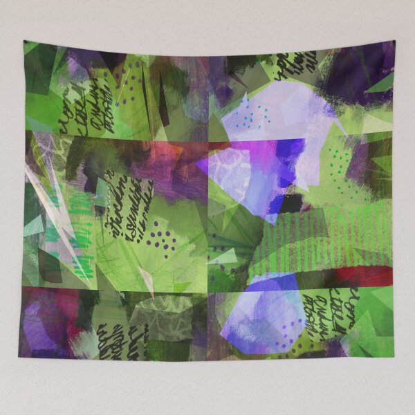 Item preview, Bold Purple and Green Abstract Art designed and sold by NancyMerkle.