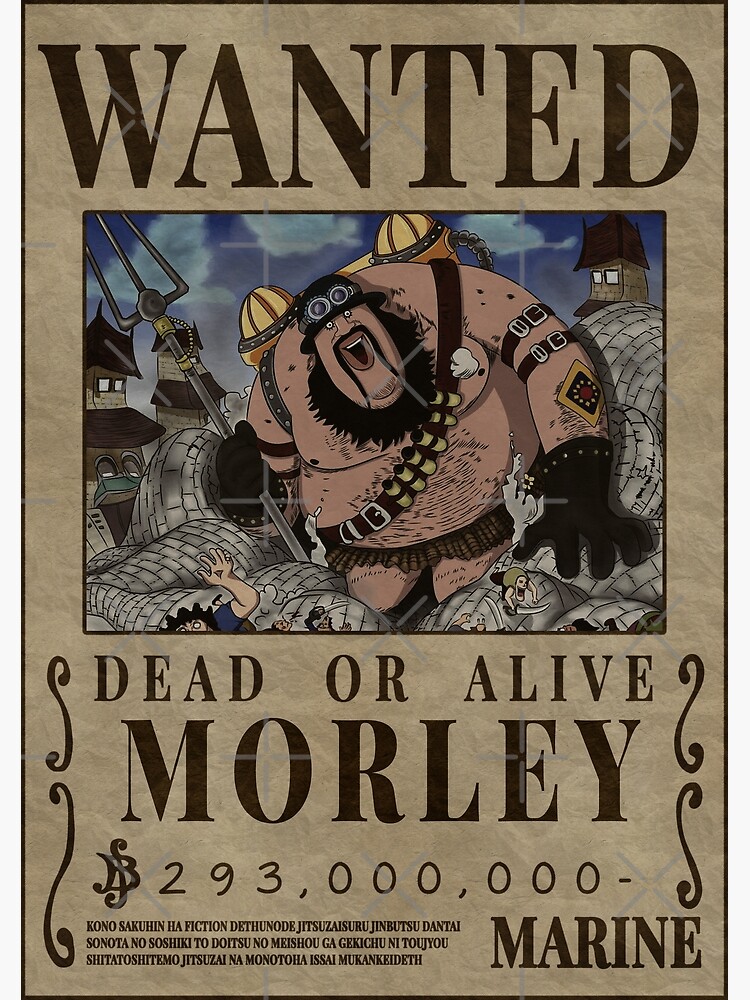 Póster «Morley Bounty One Piece Wanted Revolutionary Army» de