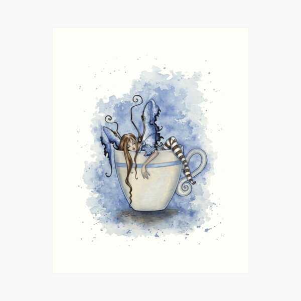 Aperçu de l'œuvre J'ai besoin de café créée et vendue par AmyBrownArt.