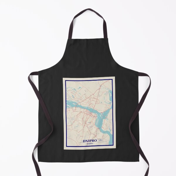Item preview, Dnipro City Map designed and sold by randomorder.