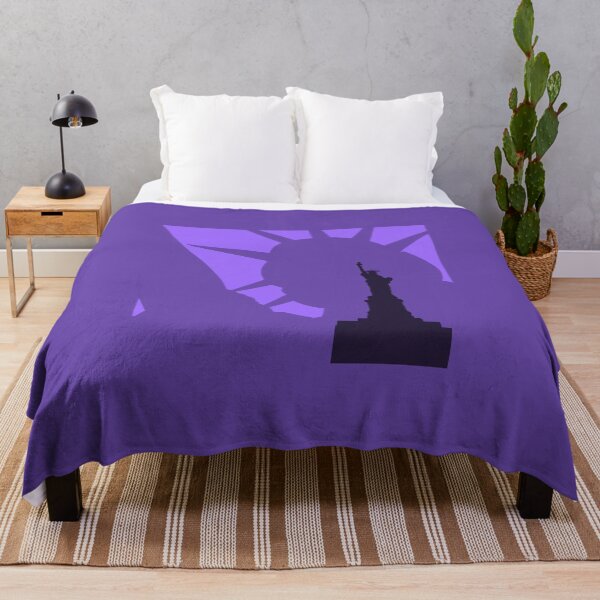 Item preview, Liberty statue - New York - in two tone Purple, original artwork designed and sold by Elizabeth-Banks.