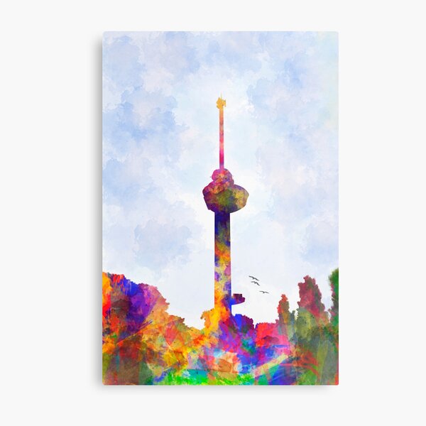 The Euromast of Rotterdam, the Netherlands Metal Print