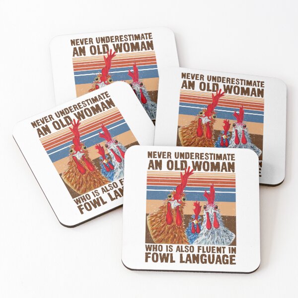 Item preview, Chicken Never Underestimate Old Woman Fowl Language designed and sold by Johanna12H.